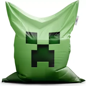 Sedací pytel Sablio Sedací vak Classic Green Blocks - 200x140 cm