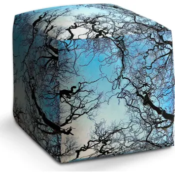 Taburet Sablio Taburet Cube Holé větve: 40x40x40 cm