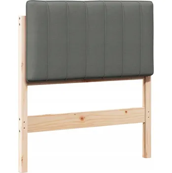 Čalouněné čelo postele s čelo Hnědá a světle šedá 75 cm