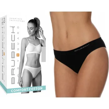 Kalhotky Dámské bavlněné kalhotky BRUBECK COMFORT COTTON černé S