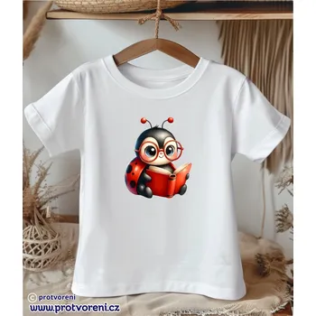 Dětská móda Trička s potiskem Tričko s potiskem, dětské, BERUŠKA s knihou, 1 ks zvolte VELIKOST textilu ZDE:: 5/6 let Beagle