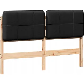 Čalouněné čelo postele s čelo Hnědá a černá 135 cm