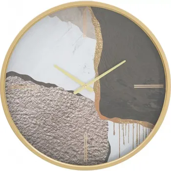 Hodiny Nástěnné hodiny Art 60 cm zlaté/vícebarevné
