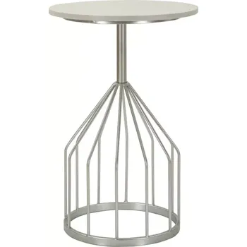 Konferenční stolek Odkládací stolek Cup 37 cm mramor/stříbrný