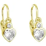 EG9100 Pozlacené stříbrné dětské náušnice