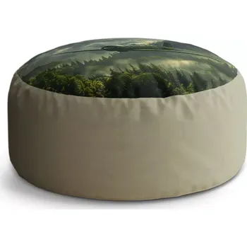 Taburet Sablio Taburet Circle Bojové letadlo v horách: 38x48 cm