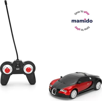 RC model auta Mamido Auto na dálkové ovládání Bugatti Veyron 16.4 Grand Sport R/C 1:24 červené