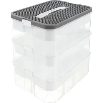 Úložný box Kruzzel 25757 Úložný box na stavebnici, 22 l, 3 patra