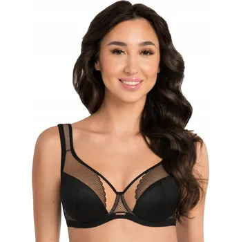 Podprsenka Podprsenka GORSENIA K441/1 LUISSE měkká bez výztuže s kosticemi černá 90I