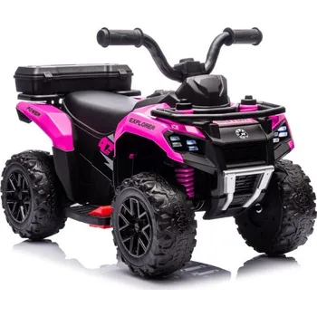 Dětské elektrovozidlo LEAN CARS GTS1155 Růžová baterie Quad