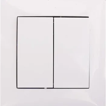 vypínač Dvojitý vypínač lustrový VCX Wesa LC-02 bílý