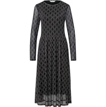 Dámské šaty 689318 - Tchibo - Síťované šaty s potiskem - pro ženy - vel. XL 48/50 - barva: černá/s potiskem