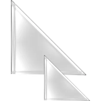 Samolepicí rožky A4, průhledné — 6 ks