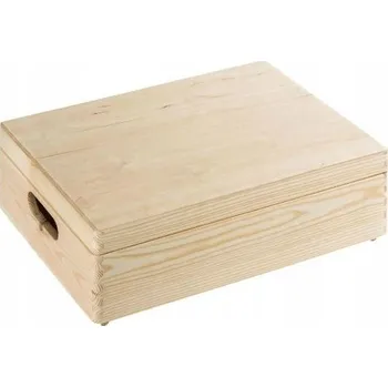 Úložný box Úložný box s víkem CRUZ 40x15x30 cm, objem 18 l, borovice