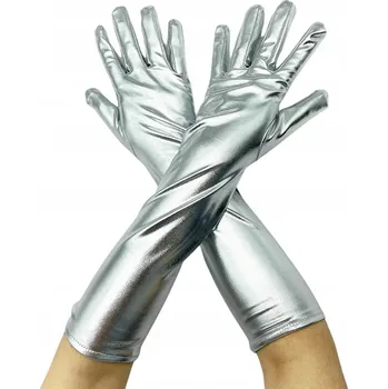 Rukavice T&Y: Looking Gorgeous stříbrné rukavice s pěti prsty