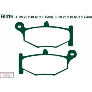 Brzdová destička Brzdové destičky EBC FA419