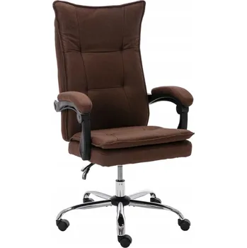 Kancelářská židle hnědá textil