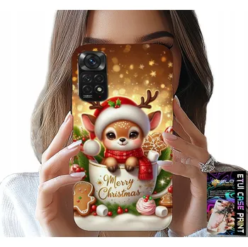 Pouzdro na mobilní telefon POUZDRO PRO XIAOMI NOTE 11 / 11S - SLADKÝ VÁNOČNÍ VZOR S SOB