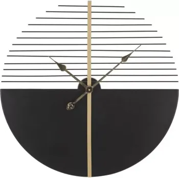 Hodiny Kovové nástěnné hodiny Stick 60 cm černé/zlaté