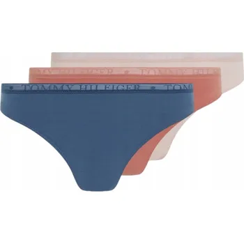 Kalhotky TOMMY HILFIGER Dámské TANGA - 3 kusy v balení (THONG) - Vícebarevné vel. S