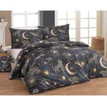Povlečení Matějovský VELORIA, galaktické motivy, černé, bavlna hladká digitál, 140x200cm + 70x90cm