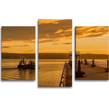 Obraz Sablio Obraz - 3-dílný Molo - 75x50 cm