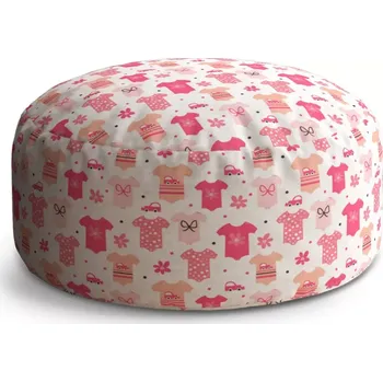 Taburet Sablio Taburet Circle Růžové oblečky: 38x48 cm