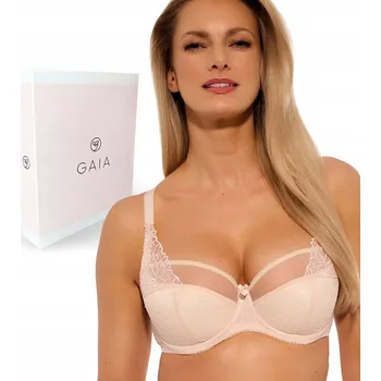 Podprsenka Gaia podprsenka s polovyztuženými košíčky béžová velikost 80E