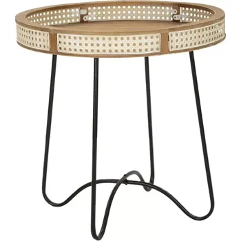 Konferenční stolek Konferenční stolek Fuji 60 cm hnědý/černý