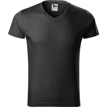 Pánská móda Slim Fit V-neck tričko pánské XL ebony gray
