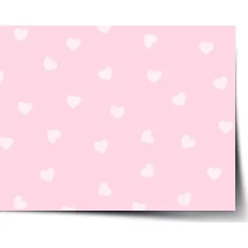 Plakát Sablio Plakát Růžová srdíčka - 60x40 cm