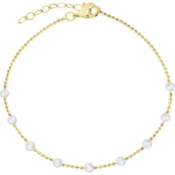 Náramek Zlatý náramek s perlami - AP543-8485