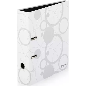 Karton P+P pákový pořadač Black & White A4 7 cm bílý