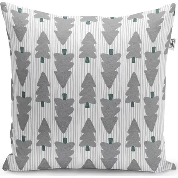 Polštář Sablio Polštář Šedé stromky - 50x50 cm