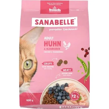 Krmivo pro kočku SANABELLE ADULT HUHN KOMPLETNÍ SUCHÉ KRMIVO PRO KOČKY KUŘECÍ 400g