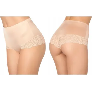 Kalhotky Kalhotky BRAZILSKÉ KALHOTKY kalhotky MARILYN s krajkou JULIA LACE SHINE BEIGE SKIN S/M