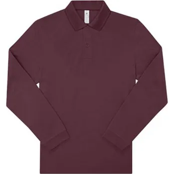 Dámské tričko B&C Unisex polo triko PU425 Burgundy 3XL