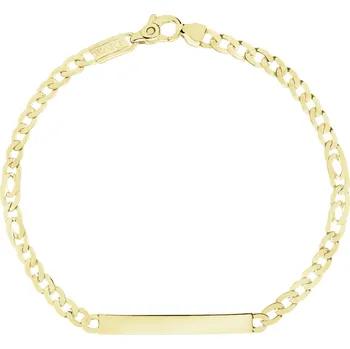 Náramek Zlatý náramek s destičkou - AP543-8789