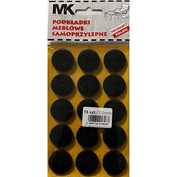 Podložka pod nábytek Filcové podložky MK Kulaté podložky 25 mm černé