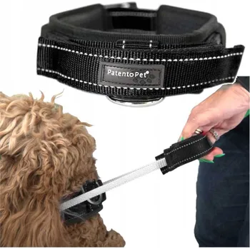 Obojek pro psa Materiálový obojek pro psa s odrazkou Wobell vel. M