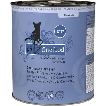 Krmivo pro kočku Vlhké krmivo pro kočky Catz Finefood bez obilovin mix chutí 0,800 kg