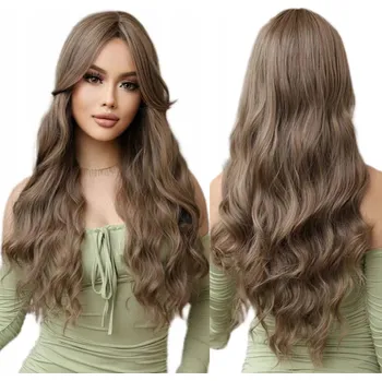 Paruka Paruka dlouhé syntetické hnědé vlasy NCDSHAIR dámská