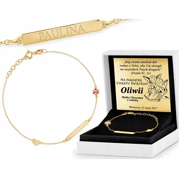 Náramek STŘÍBRNÝ NÁRAMEK 925 KVÍTEK S MOŽNOSTÍ GRAVÍROVÁNÍ