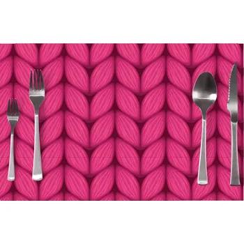 prostírání Sablio Prostírání Pletení ve fuchsiové barvě: 40x30cm