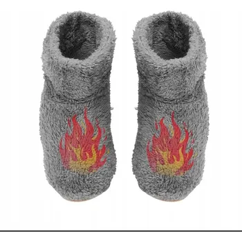 Pracovní oblečení VYHŘÍVANÉ ELEKTRICKÉ BOTY DO ZIMY ŠEDÉ BARVY S USB NABÍJENÍM