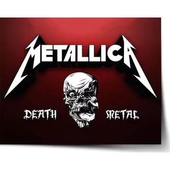 Plakát Sablio Plakát METALLICA Death metal - 60x40 cm