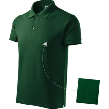 Pánské tričko Cotton polokošile pánská - outlet XXL dark green