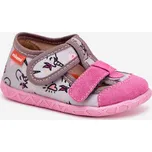 Pantofle Milami Dětské Na Suchý Zip Reathiana Barva: Šedá, Velikost: 28