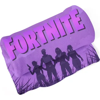 deka Sablio Deka FORTNITE Fialová silueta - 190x140 cm