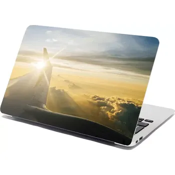 samolepka Sablio Samolepka na notebook Křídlo letadla nad mraky - 29x20 cm